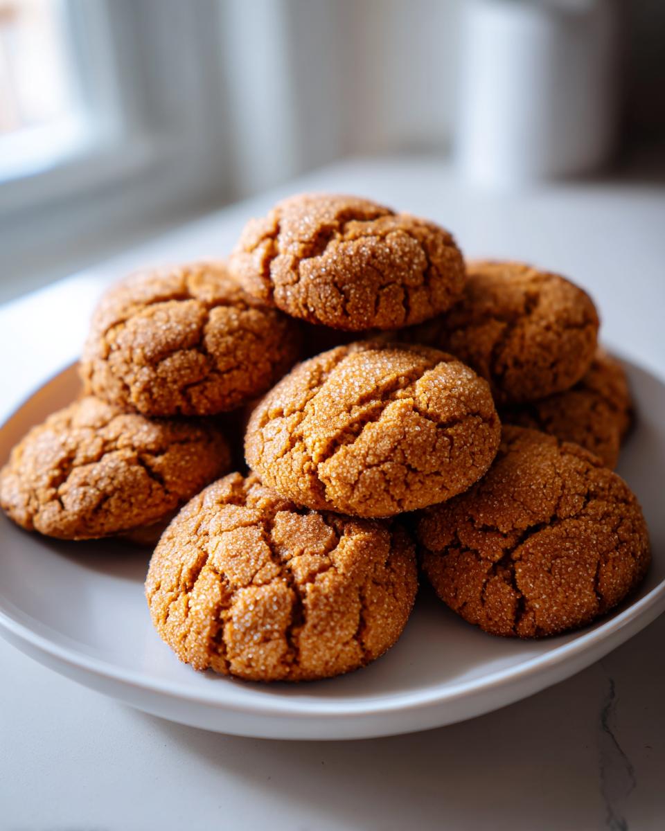 Plato con galletas caseras doradas y crujientes hechas con recetas de galletas caseras