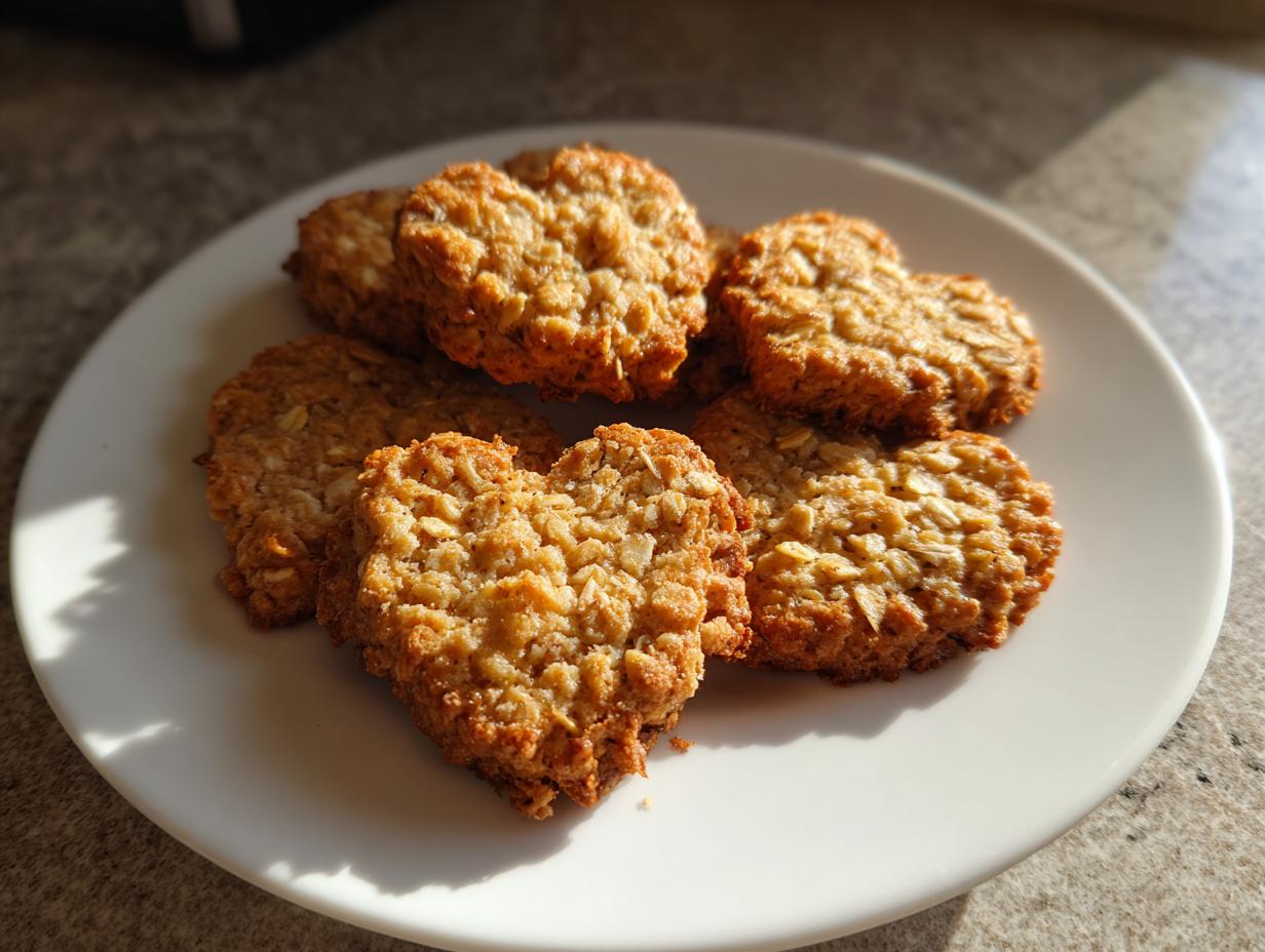 Plato con galletas caseras en forma de corazón sin azúcar para San Valentín