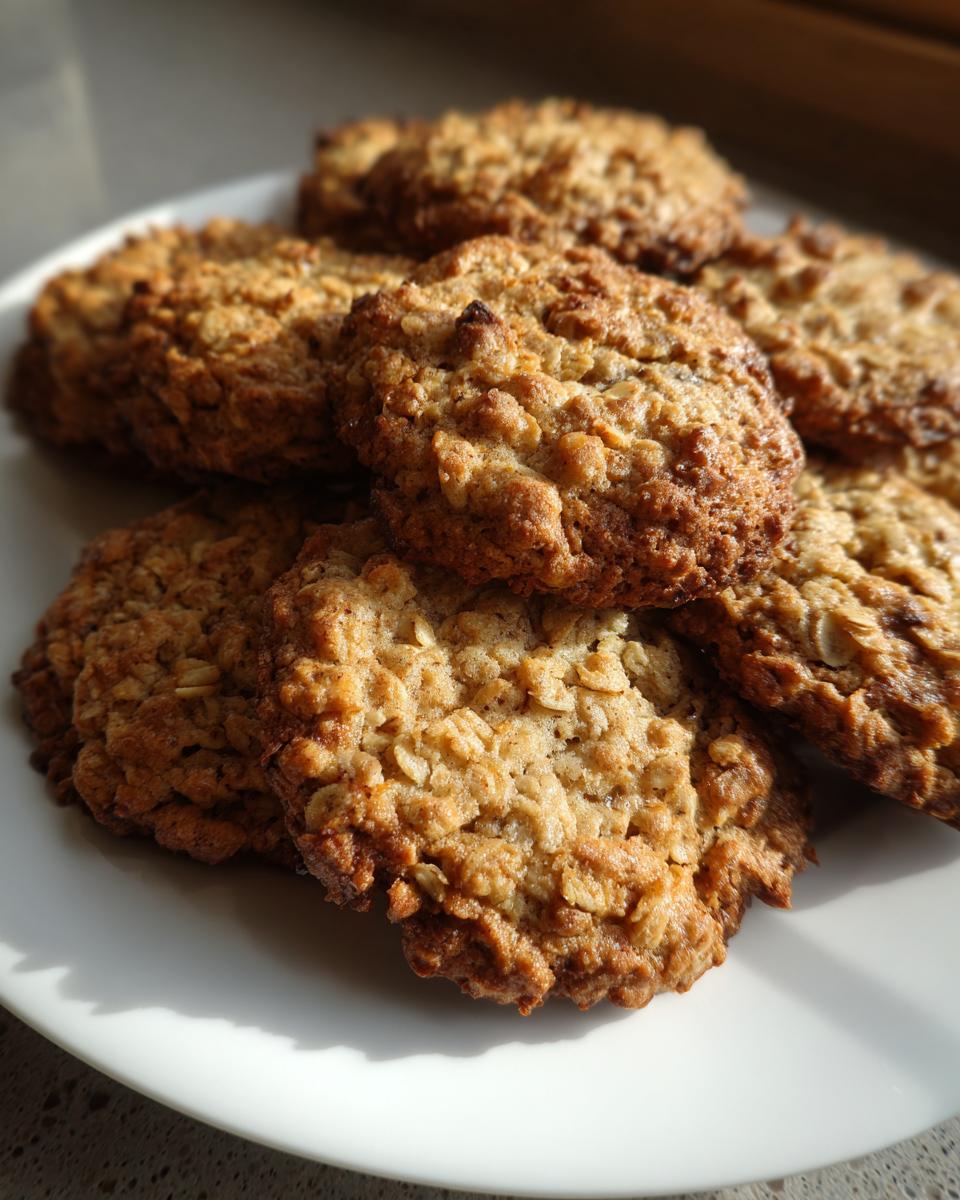 Plato con galletas caseras de avena, ideales para recetas de meriendas para niños
