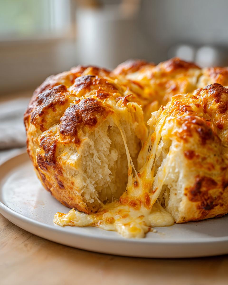 Pan de queso fundido con textura esponjosa y queso derretido en recetas de Pascua
